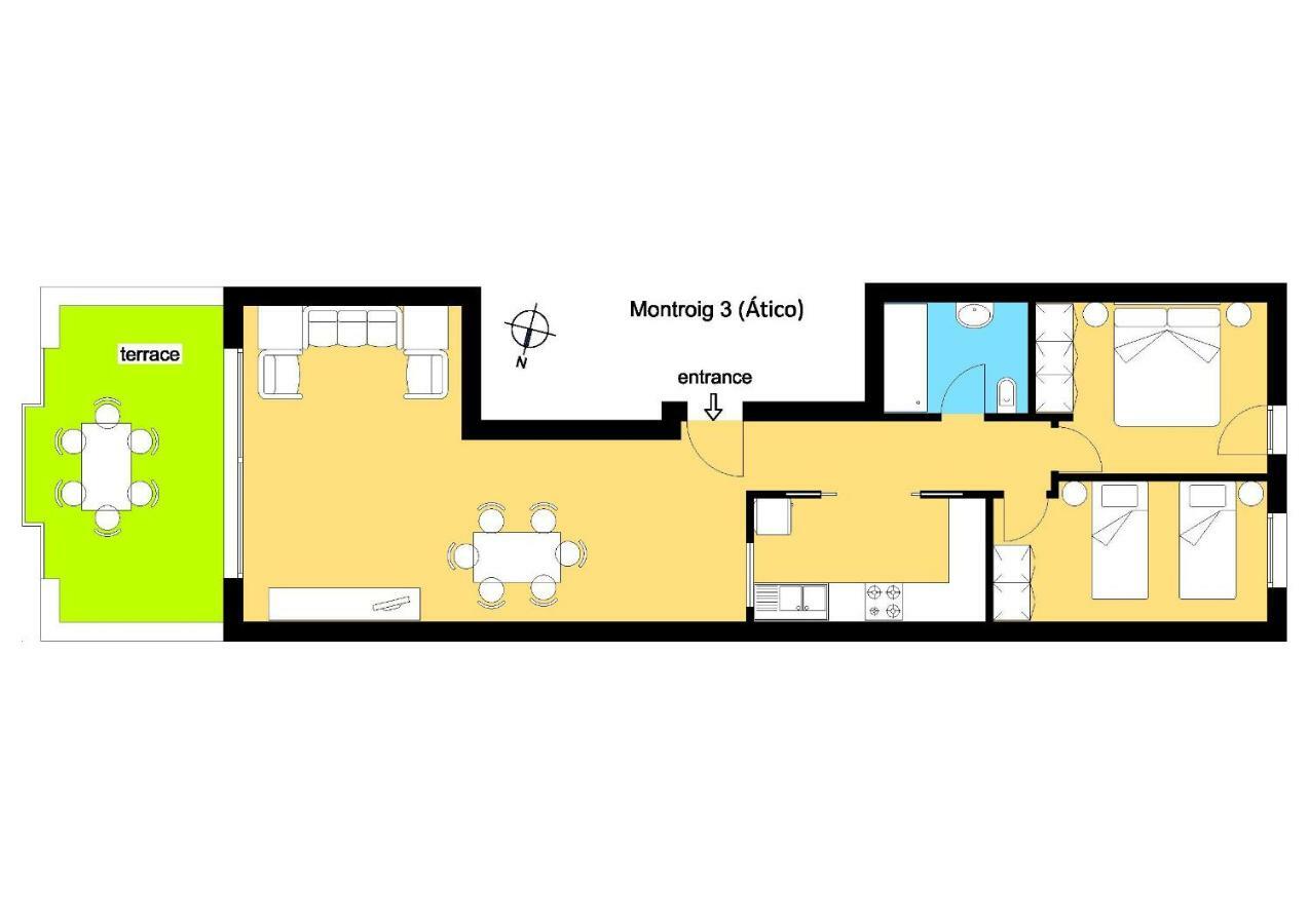 Apartamento Montroig 3 Ático Sitges Bagian luar foto